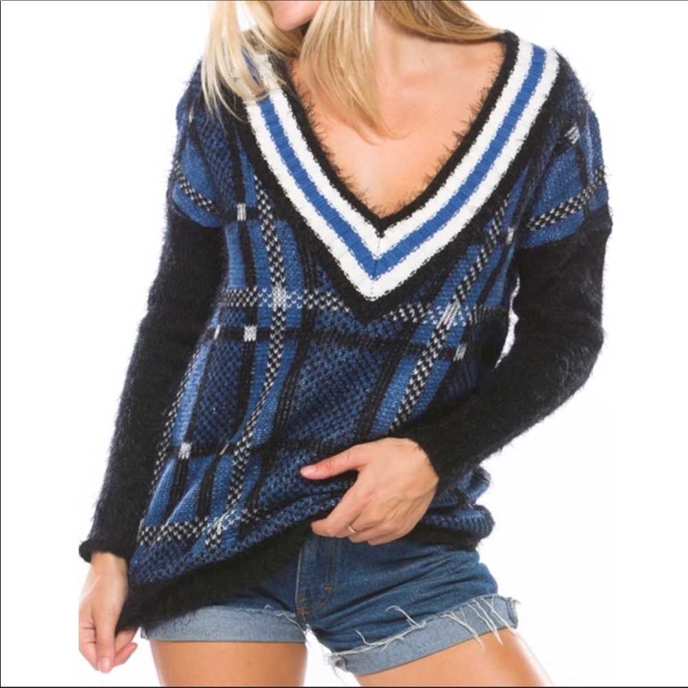 Varsity sweater.